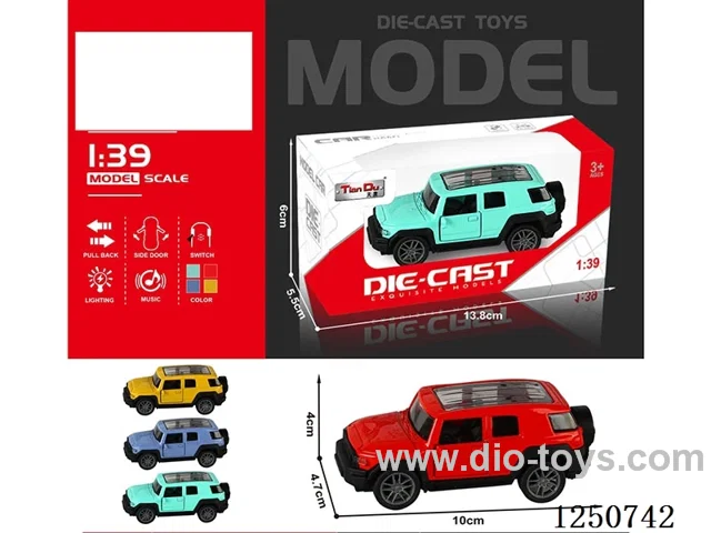 1:39 pull back alloy car included battery W L/M