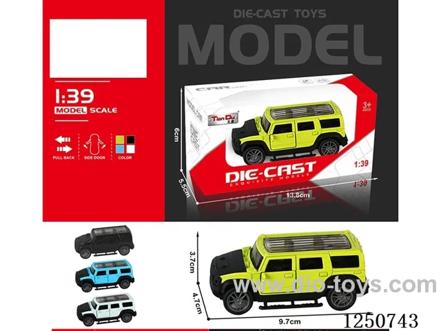 1:39 pull back alloy car