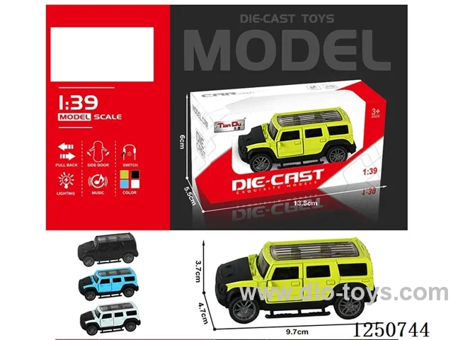 1:39 pull back alloy car included battery W L/M