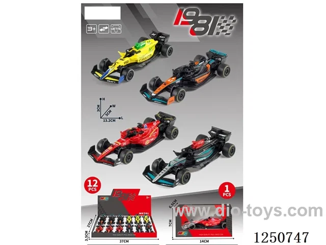 1:43 pull back alloy car 12PCS