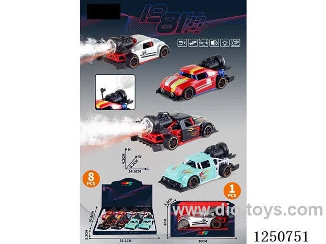 1:32 pull back alloy car W L/M/spray not included battery