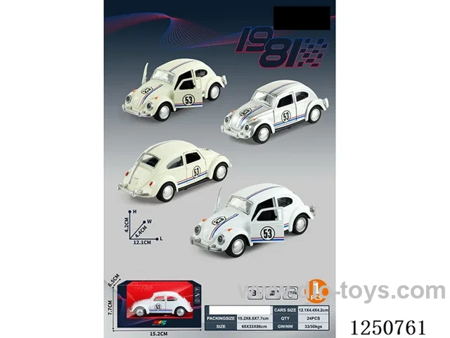 1:36 pull back alloy car