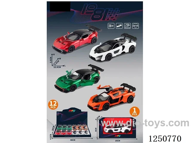 1:32 pull back alloy car 12PCS
