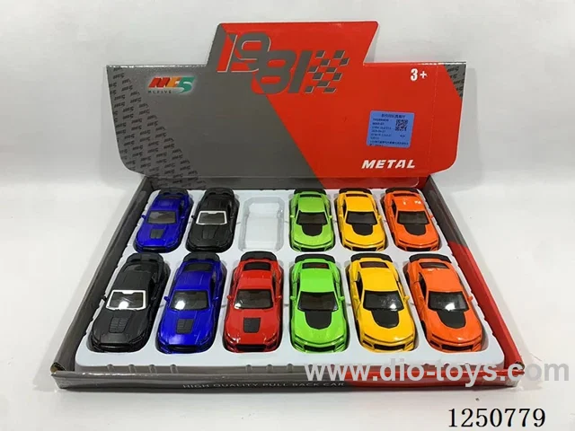 1:43 pull back alloy car 12PCS