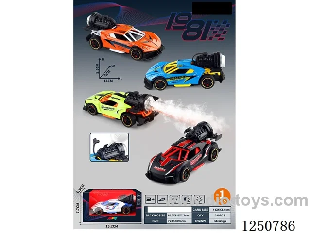 1:32 pull back alloy car W L/M/spray not included battery