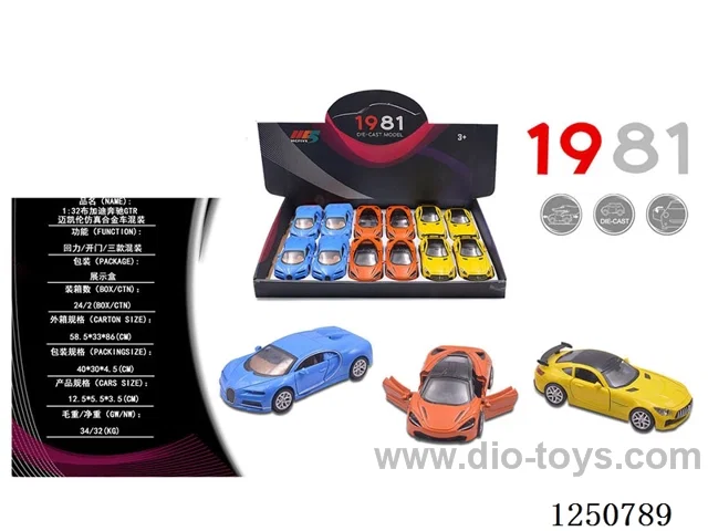 1:32 pull back alloy car 12PCS