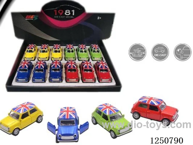 1:36 pull back alloy car 12PCS