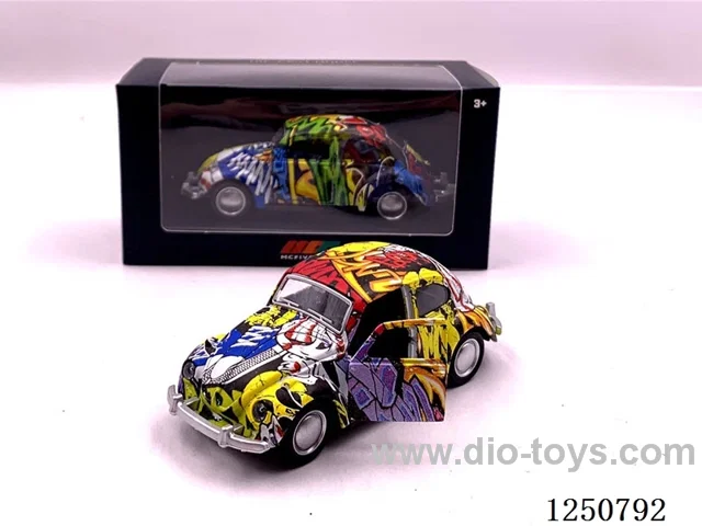 1:36 pull back alloy car