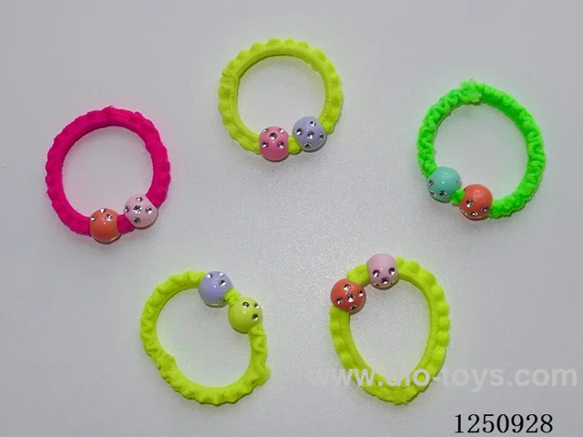 Beaded hair tie