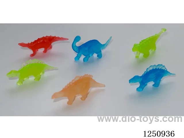 Glow-in-the-dark soft dinosaur