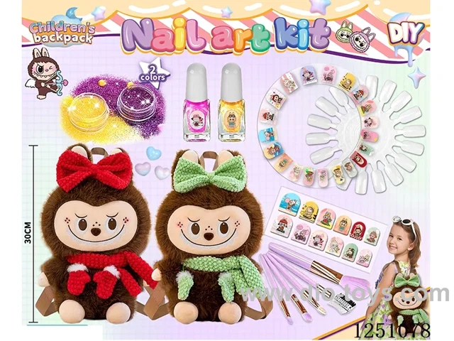 30CM Labuboo Backpack with Tattoo & Nail Art Sticker Set