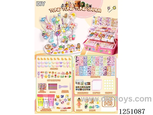 Classic of Mountains and Seas Gooka DIY Cream Glue Sticker Set 725PCS