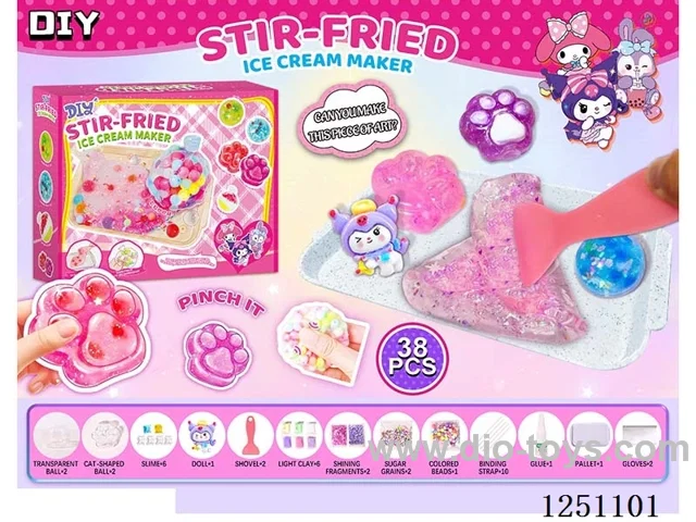 DIY Kuroko Cat Paw Squeezy Stress Relief Set