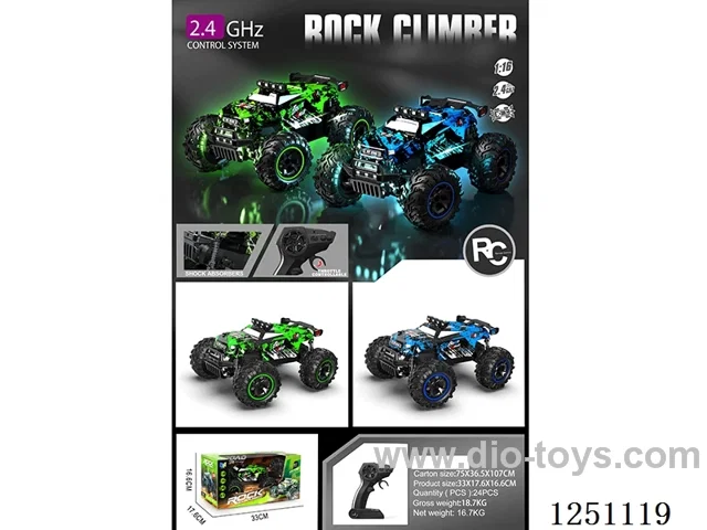 2.4G 1:18 rc car with light included battery 2 colors