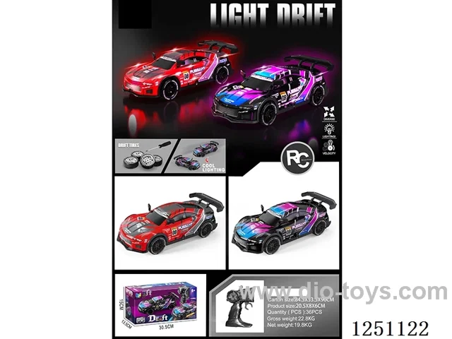 1:20 4WD rc car with light included battery 2 colors