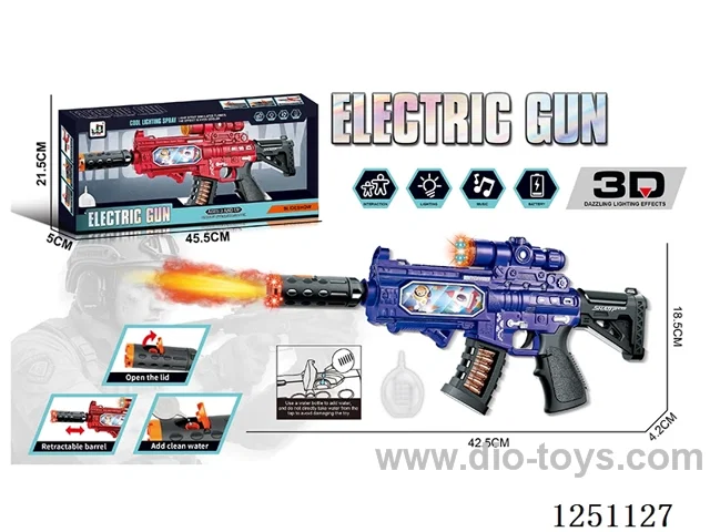 B/O gun W L/M/spray not included battery