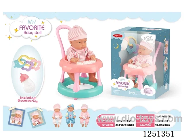 12 inch doll set with IC included battery 3*AG13