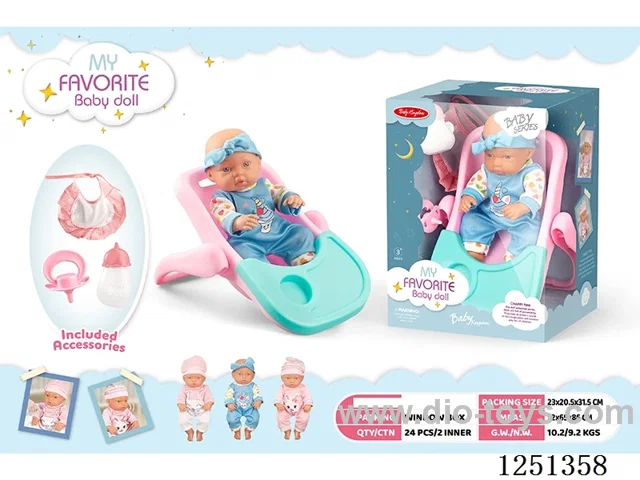 12 inch doll set with IC included battery 3*AG13