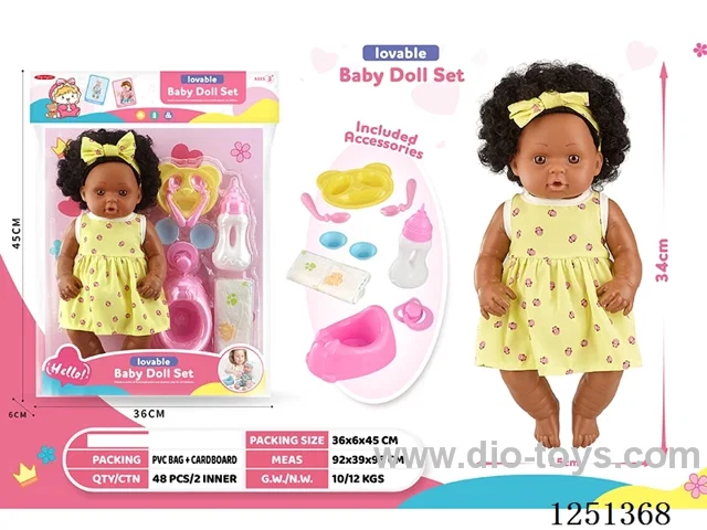 14 inch doll set with IC included battery 3*AG13