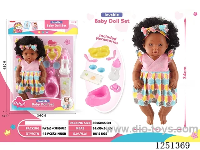 14 inch doll set with IC included battery 3*AG13