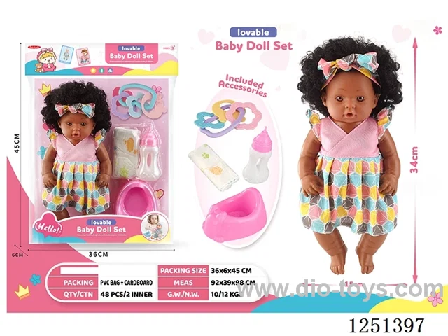 14 inch doll set with IC included battery 3*AG13