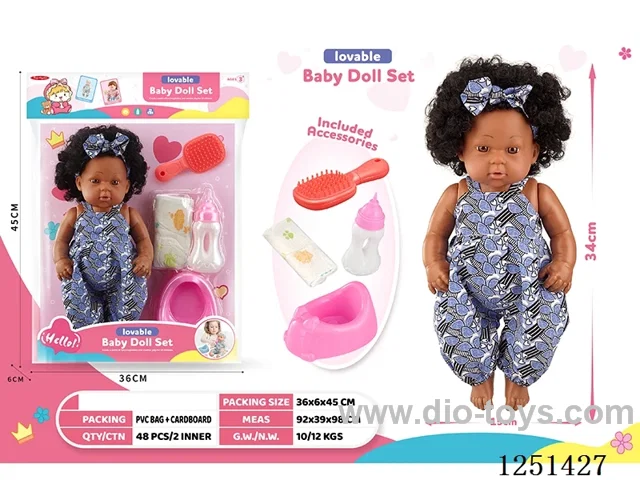 14 inch doll set with IC included battery 3*AG13