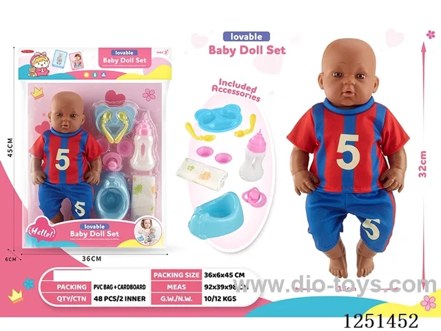 14 inch doll set with IC included battery 3*AG13