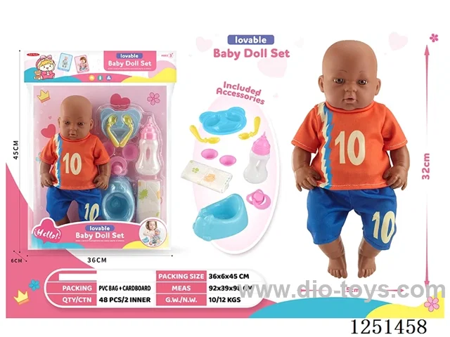 14 inch doll set with IC included battery 3*AG13