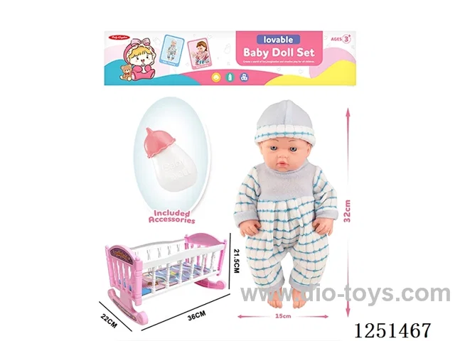 14 inch doll set with IC included battery 3*AG13