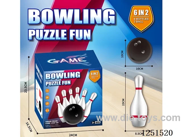 Bowling (6 Bottles + 2 Balls)