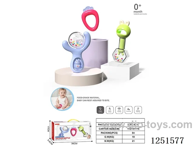 Baby rattles 3PCS (Boilable)