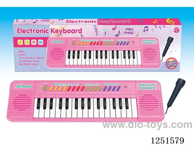 32 Keys Multifunctional Electronic Piano - With Microphone Not Included Battery