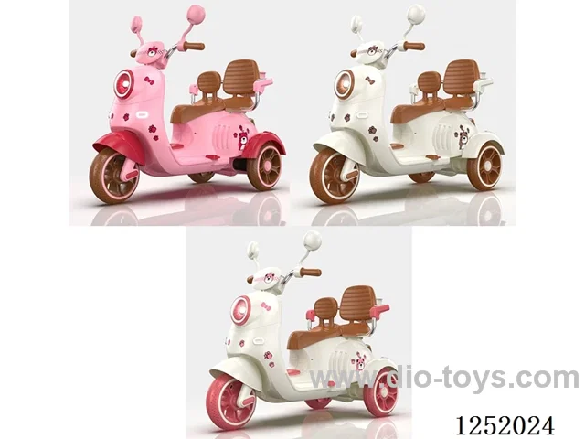 Single-drive/double-seat small battery-children's electric tricycle