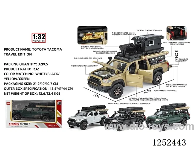 1:32 pull back alloy car W L/M
