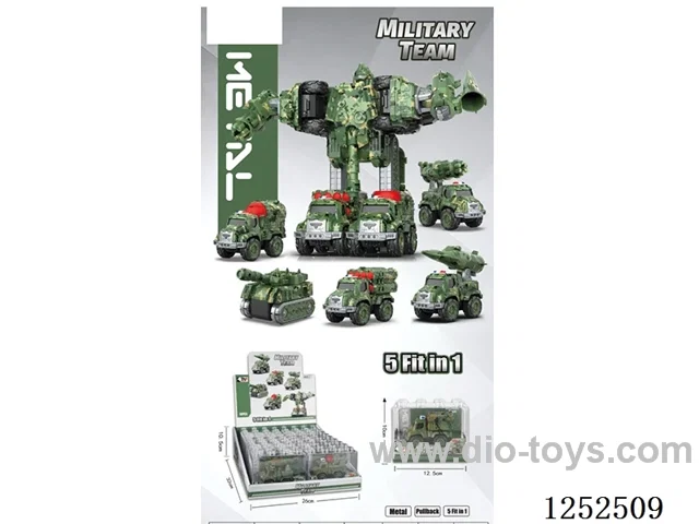 Alloy Military Battlegrounds 5-in-1 Robot (10PCS)