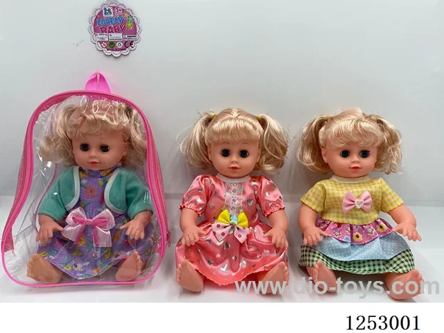 14 inch doll with 4 sound in PVC bag