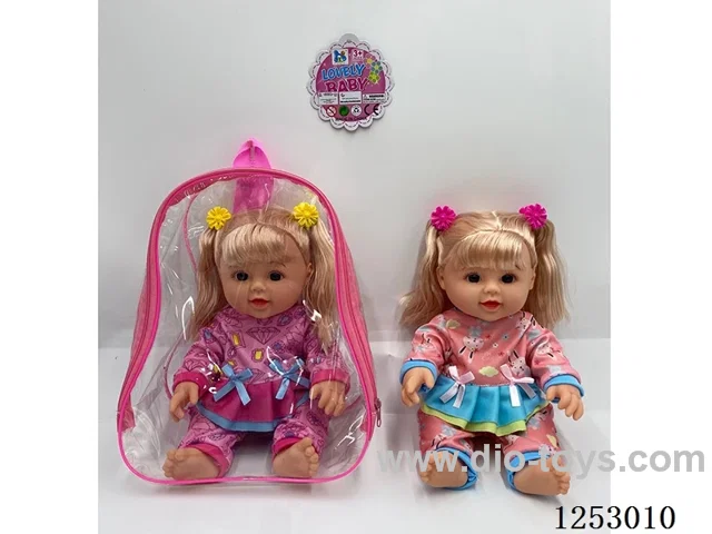 13 inch doll with 4 sound in PVC bag