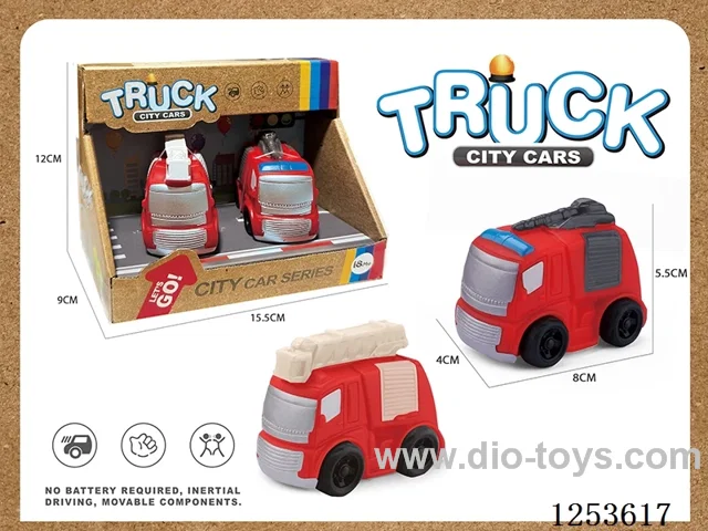 2PCS Fire Bus Set
