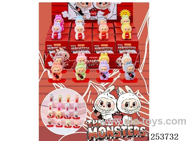 Flocked model blind bag doll