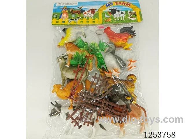 Farm Sets 12 PCS 5 inch + 4 columns + 1 tree 6 grasses