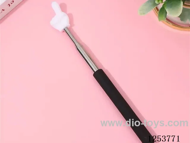 Retractable finger reading stick