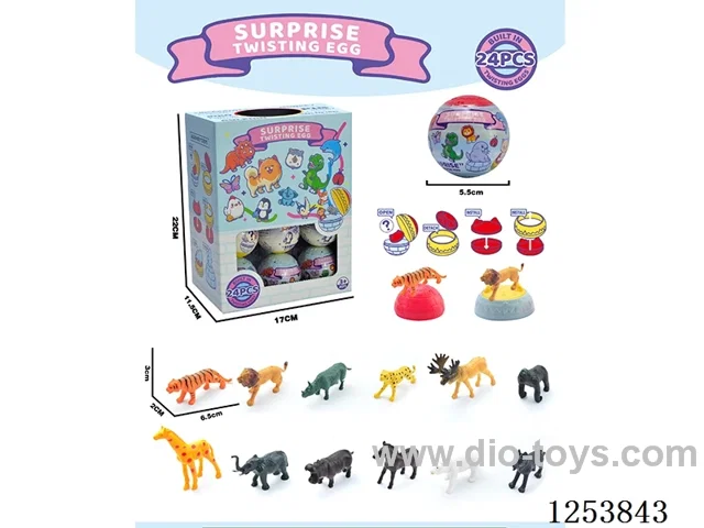 Animal World Mini Scene Twister 24PCS