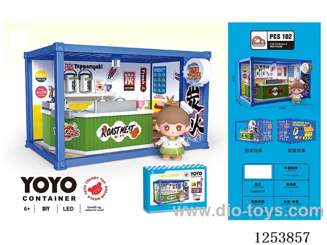 Container Teppanyaki shop with light Included battery
