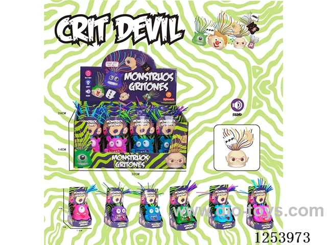 Pull hair monster 12PCS with sound included battery