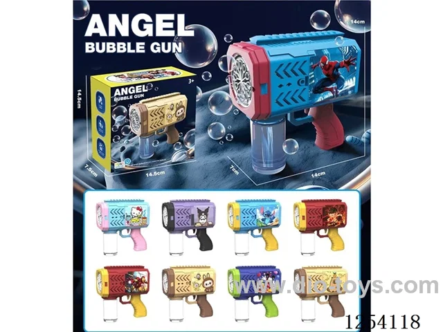 Cartoon electric bubble gun
