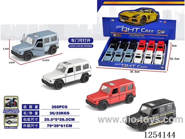 1:36 pull back alloy car 6 colours mixed 12PCS