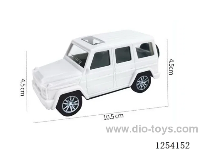 Plastic small white Mercedes