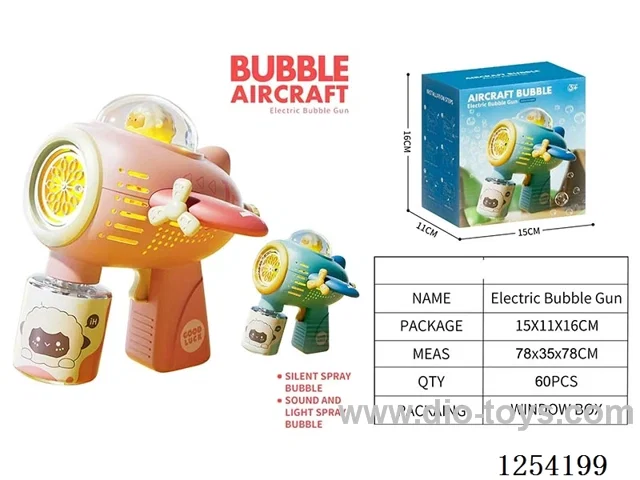 B/O bubble gun W L/M not included battery