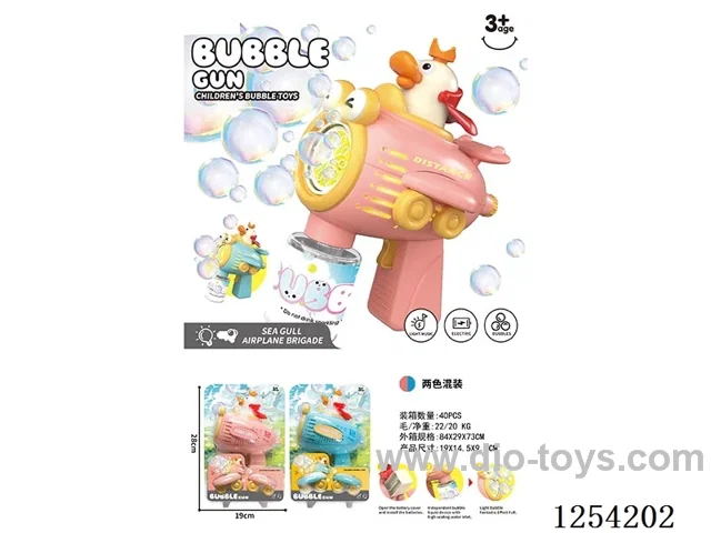 B/O bubble gun W L/M not included battery