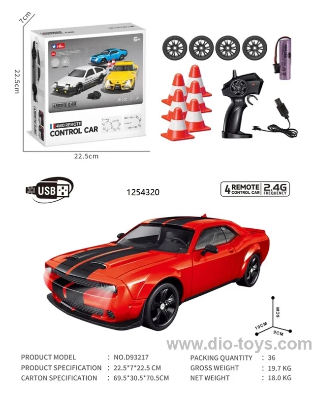 4WD RC Drift car in color box